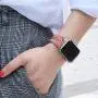 EXCHAR Compatible with Apple Watch Band 40mm 38mm 44mm 42mm Fadeless Pattern Printed Floral Bands Silicone Replacement Band for iWatch Series 5 Series 4/3/2/1 for Women Men