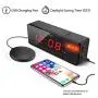 iLuv TimeShaker Wow - Vibrating Alarm Clock for Heavy Sleepers, Bed Shaker, LED Digital Display Dual Alarm, Super Loud Alarm Clock Sound, LED Alert Light, USB Charging Port, and Vibrating Alarm Shaker
