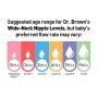 Dr. Browns Options+ Wide-Neck Baby Bottle Nipple, Level 2 (3 Months+), 6 Count