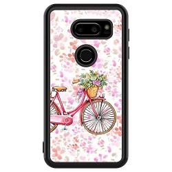 LG V30 ThinQ Case,Flexible Soft TPU Cover Shell,Slim Silicone Black Rubber Non-Slip Durable Design Protective Phone Case for LG V30 ThinQ -Bicycle