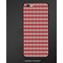 Printing Compatible with Apple iPhone 6/iPhone 6S,4.7",Anti-Scratch Back,Modern,Vintage Style Checkered Pattern Christmas Design Kitchenware Picnic Cafe Cloth Image Art Decorative,Red White