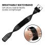 iGK Silicone Replacement Bands Compatible for Fitbit Charge 2, Adjustable Breathable Sport Strap Smartwatch Fitness Wristband with Air Holes
