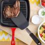 Silicone spatula set Heat resistant Not sticky Kitchenware Stainless steel and silicone For cooking, flipping and pressing