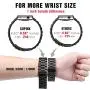 Supoix 42mm/44mm XL Large Bands Compatible with Apple Watch Series 5 4 44mm/Series 3 2 1 42mm,Stainless Steel Metal Link Replacement Wristbands Strap for Men-Space Black