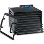 Excalibur 3948CDB 9-Tray Electric Food Dehydrator Clear Door for Viewing Progress Adjustable Thermostat 48-hour Timer Automatic Shut Off 15 Square Feet of Drying Space Made in USA, 9-Tray, Black