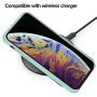 iPhone X Silicone Case, XSHNUO Liquid Silicone Gel Rubber Ultra Thin Case with Soft Microfiber Cloth Lining Cushion for Apple iPhone X (2017) 5.8 inch (Mint)