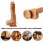 8” Silicone Dildo Realistic Penis Sex Toys Super Strong Suction Cup Lifelike Veins & Ridges Adult toys 100% Satisfaction Guaranteed