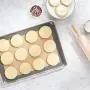 2 Pcs Silicone Cooking Mat Set - Washable Reusable Tray Liner Kitchenware Baking Dough Tools Non-Stick Non-Slip Grey