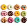 HEHALI Silicone Donut Pan, 2pcs Non-Stick Mold, Silicone Donut Mold for 6 Full-Size Donuts, Bagels and More