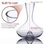 Vintorio Citadel Wine Decanter - Artisanally Hand Blown Lead-Free Crystal - Super Durable Sommeliers Wine Carafe with Aerating Punt Design and Silicone Stopper