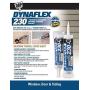 Dap 18275 DYNAFLEX 230 Premium Elastomeric Interior and Exterior Sealant, 10.1 oz, White