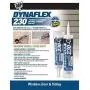 Dap 18275 DYNAFLEX 230 Premium Elastomeric Interior and Exterior Sealant, 10.1 oz, White