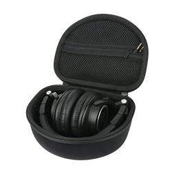 Khanka Hard Headphone Case Travel Bag for Audio-Technica ATH M50 M40X M50X M30x M50xMG Professional Studio Monitor Headphones Headset Headphone (black1)