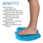 Shower Foot Massager Scrubber & Cleaner - Improves Foot Circulation & Reduces Foot Pain - Soothes Tired Achy Feet - Non Slip with Suction Cups