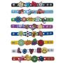 GOGO 10 PCS Kids Rubber Bracelet, Adjustable Wristband Fit Shoe Jibbitz Crocs Charms