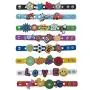 GOGO 10 PCS Kids Rubber Bracelet, Adjustable Wristband Fit Shoe Jibbitz Crocs Charms