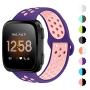 NANW Bands Compatible with Fitbit Versa/Versa 2/Versa Lite Small Large,Soft Silicone Replacement Band for Versa/Versa 2,Air Hole Wristband Strap for Women Men