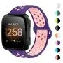 NANW Bands Compatible with Fitbit Versa/Versa 2/Versa Lite Small Large,Soft Silicone Replacement Band for Versa/Versa 2,Air Hole Wristband Strap for Women Men