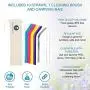Reusable Silicone Drinking Straws - 12 Pieces Drinking Straws & Stainless Steel Straws Bundle - 30oz and 20oz tumblers compatible Extra Long for Yeti/Rtic/Ozark by PINE KITCHEN CO