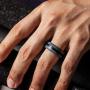 Saco Band Mens Silicone Rings Wedding Bands - 7 Pack / 1 Ring