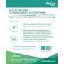 Sacral Silicone Superabsorbent Foam Dressing 7" X 7" Box of 5; Wound Dressing By Areza Medical