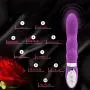 Sex Talk 10 Mode Vibration Silicone Lovey Wavy Vibe Mute Dildo Vibrator Sex Toy Waterproof Clit G spot vibrators Sex products for women (Purple)