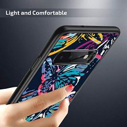 Samsung Galaxy S10 Case,Flexible Soft TPU Cover Shell,Slim Silicone Black Rubber Non-Slip Durable Design Protective Phone Case for Samsung Galaxy S10 -Butterfly