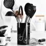 Fenrs Kitchen Utensil Set Silicone Cooking Utensil Set 9pcs/set Black Silicone Kitchenware Set Heat Resistance Kitchen Cooking Utensil Tools Best Kitchen Gadgets Kitchen Tool Set Gift