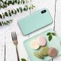 SURPHY Silicone Case for iPhone Xs iPhone X Case, Slim Liquid Silicone Soft Rubber Protective Phone Case Cover (with Soft Microfiber Lining) Compatible with iPhone X iPhone Xs 5.8", Mint Green
