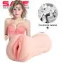 Double Holes Silicone Dolls Mens Adult Toys, Ergonomic Design Silicone Artificial 3D Realistic Lifelike Toys for Men Male with 2 Entries Cup Underwear Toys, T-Shirt