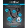 Doc Johnson OptiMALE - Duo - Silicone C-Ring & P-Massager - Joystick Allows For Percision Stimulation of the Prostate - Slate