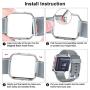 Vancle Replacement Bands Compatible with Fitbit Blaze, Not Included Fitbit Blaze and Frame