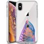 iPhone Xs iPhone X Case, Soft TPU Slim-Fit Flexible Ultra-Thin Clear Case, Full-Body Rugged Bumper Print Arowana Case for iPhone Xs iPhone X, Transparent