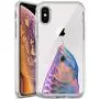 iPhone Xs iPhone X Case, Soft TPU Slim-Fit Flexible Ultra-Thin Clear Case, Full-Body Rugged Bumper Print Arowana Case for iPhone Xs iPhone X, Transparent