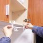 MOVEmen Hook Cabinet Door Back Towel Rack Rag Hanger Hook Kitchen Bathroom Storage Rack Toilet Paper Hanging Support Kitchenware Rack Umbrella Shelf Drain Rack Keychain Hooks Handbag Jewelry Stand