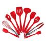 Non-Stick Shovel Colander Spoon Egg Beater Kitchenware Set Silicone Kitchenware Set 10 Kitchen Tools