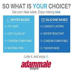 TOPCO SALES Adam Male Toys Water-based Glide Silk Friendly Lubricant for All Sex Toys, 34 Fl. Oz (Pack of 1)