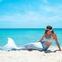 Fin Fun Mermaid Tails for Swimming with Monofin - Kids and Adult Sizes - Limited Edition