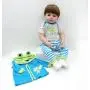 iCradle 18inch 45CM Real Looking Lovely Cute Reborn Baby Dolls Soft Vinyl Silicone Reborn Baby Newborn Baby Doll Kids Christmas Best Birthday