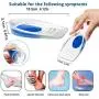 Silicone Gel Heel Cups for Heel Pain, 1pair Plantar Fasciitis Heel Cushion Protectors, Sore Heel Achilles Pain Relief, Soft Shoe Inserts Shock Absorption, Heel Support for Foot Care, Comfort Foot Pads