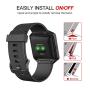 UMTELE for Fitbit Blaze Bands, Silicone Replacement Strap with Stainless Steel Frame for Fitbit Blaze