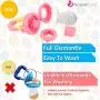 NatureBond Baby Food Feeder/Fruit Feeder Pacifier (2 Pack) - Infant Teething Toy Teether in Appetite Stimulating Colors | Bonus Includes All Sizes Silicone Sacs (Peach Pink and Lemonade Yellow)