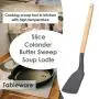 DOPTHOI - Wood Handle Silicone Kitchenware Spatula Non-stick Cooking Utensil Cookware