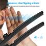 Wiper Blade, METO T6 28" + 17" Windshield Wiper : Water Repellency Polymer Materials Silence Blade, Up to 60% Longer Life, for All Season even Clean Ice & Snow in Winter(Set of 2)