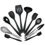 BestDealzToday Cooking Set |Non-Stick Kitchenware Silicone Heat Resistant Kitchen Cooking Utensils Baking Tool Cooking Tool Set (Black)