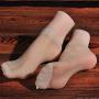 1 Pair Silicone Lifesize Female Mannequin Foot with Nail Display Jewerly Sandal Shoe Sock Display Art Sketch