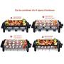 The Electric Double-Layer Grill, The Accessories Can Be Combined In 4 Ways, Suitable For Free Barbecue, Etc.