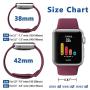 iGK Sport Band Compatible with Apple Watch 38mm 40mm 42mm 44mm, Soft Silicone Sport Strap Replacement Bands for iWatch Apple Watch Series 5, Series 4, Series 3, Series 2, Series 1