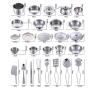 Playset Metal Pots and Pans Kitchen Cookware for Kids with Cooking Utensils Set 0f 25