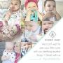 Goobie Baby Audrey Silicone Teething Necklace for Mom to Wear, 100% Safe Silicone (Teething Necklace, Marble)